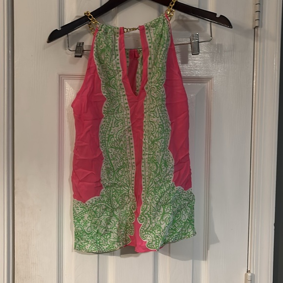 Lilly Pulitzer Pink Ruched Tank Top - Picture 5 of 7